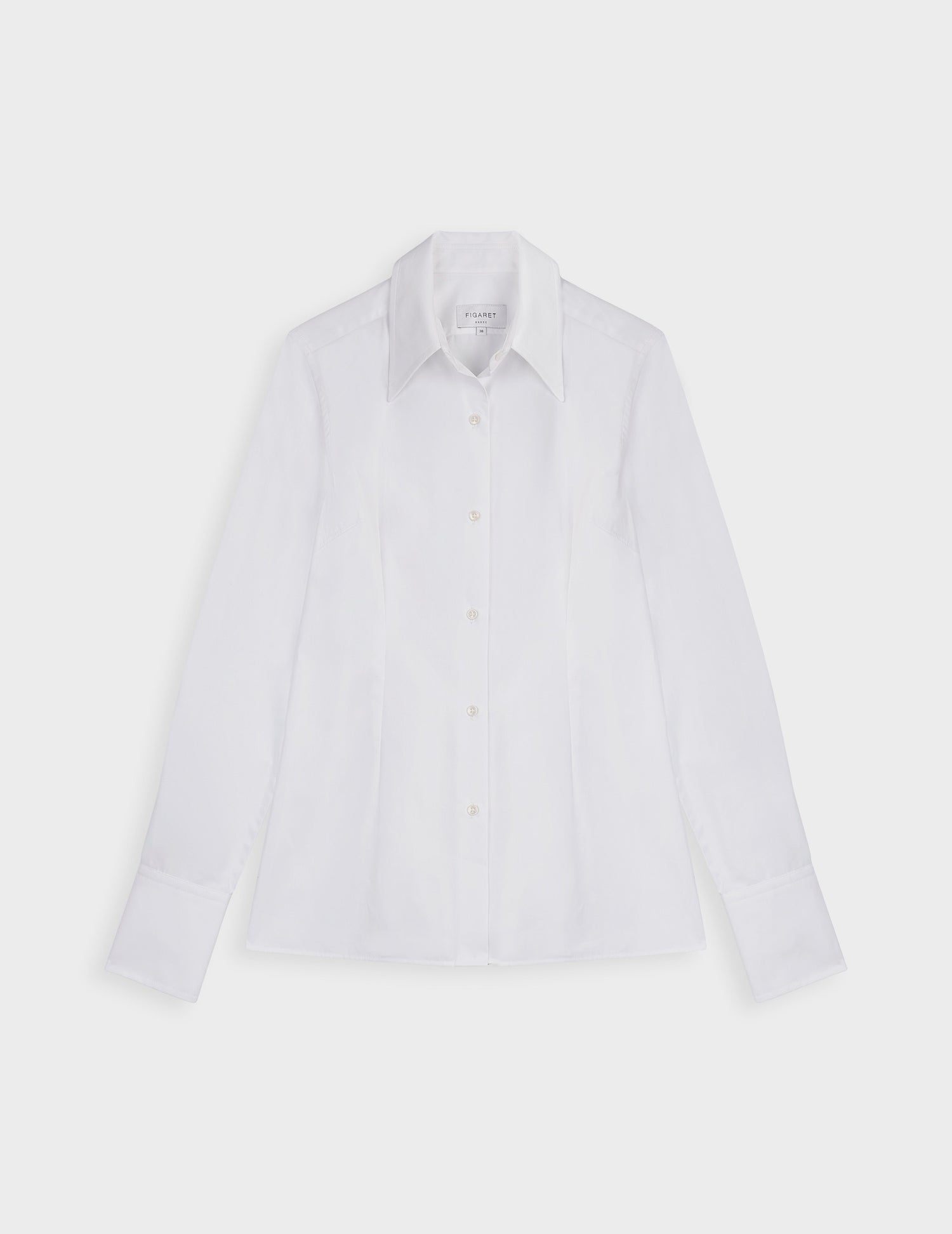 Chemise Naomie blanche - Popeline - Col Chemise#5