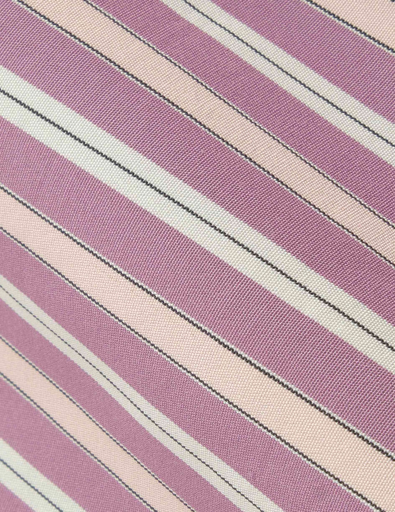 Chemise oversize Soffy rayée rose et violet - Popeline - Col Chemise#8