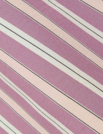 Chemise oversize Soffy rayée rose et violet