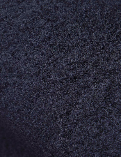 Marielle navy virgin wool coat