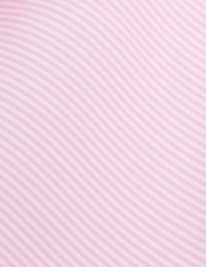 Pyjama Louise en popeline rayée rose