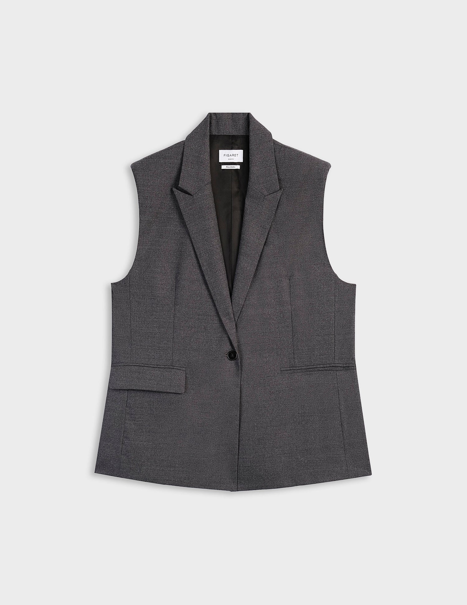 Blazer Monica en laine vierge grise