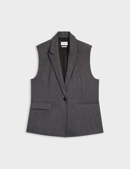Blazer Monica en laine vierge grise