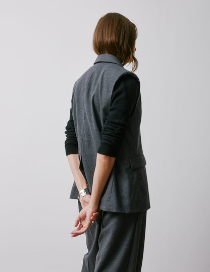 Blazer Monica en laine vierge grise