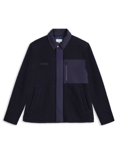 Blouson Maélan en laine marine