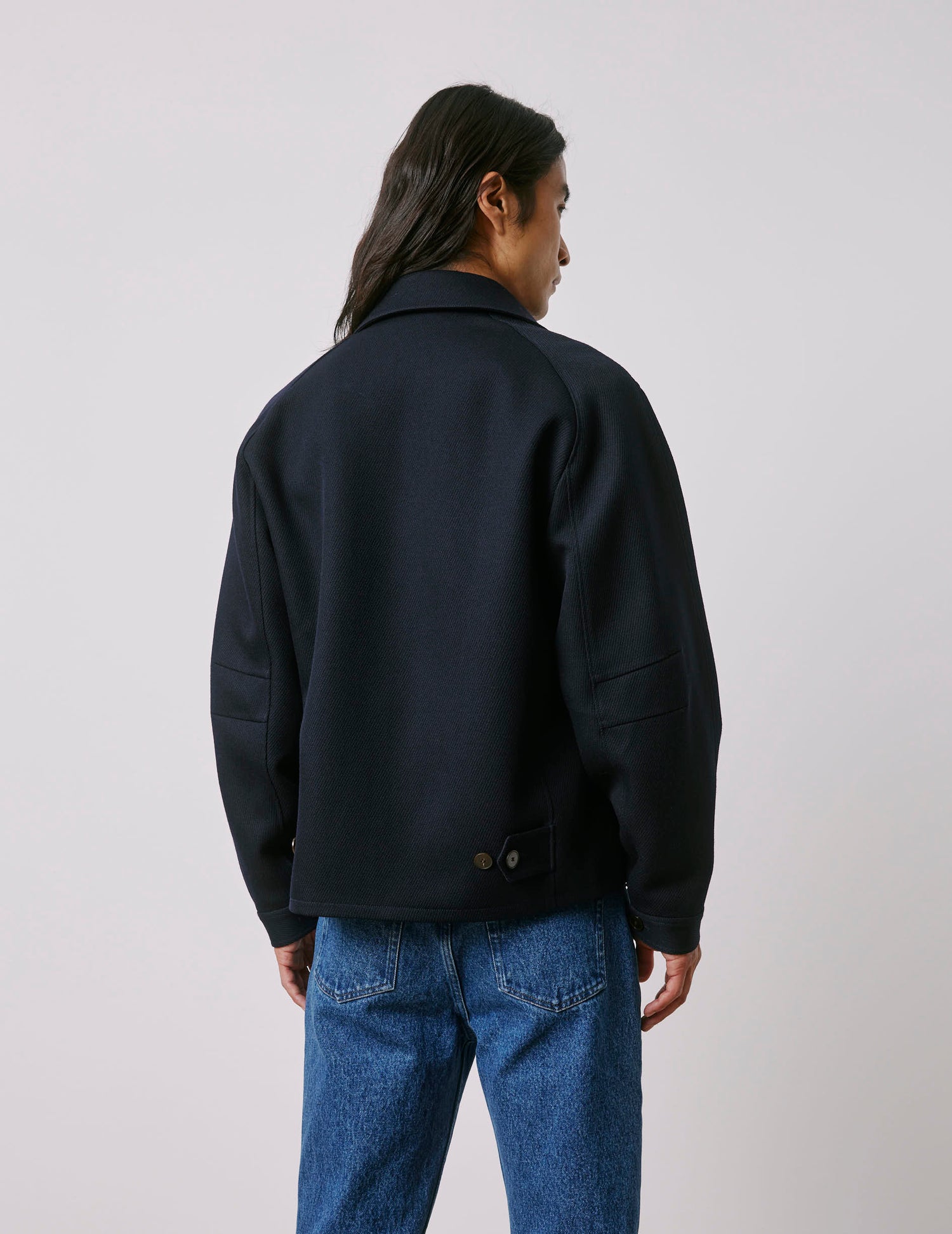 Blouson Matthew en laine vierge marine