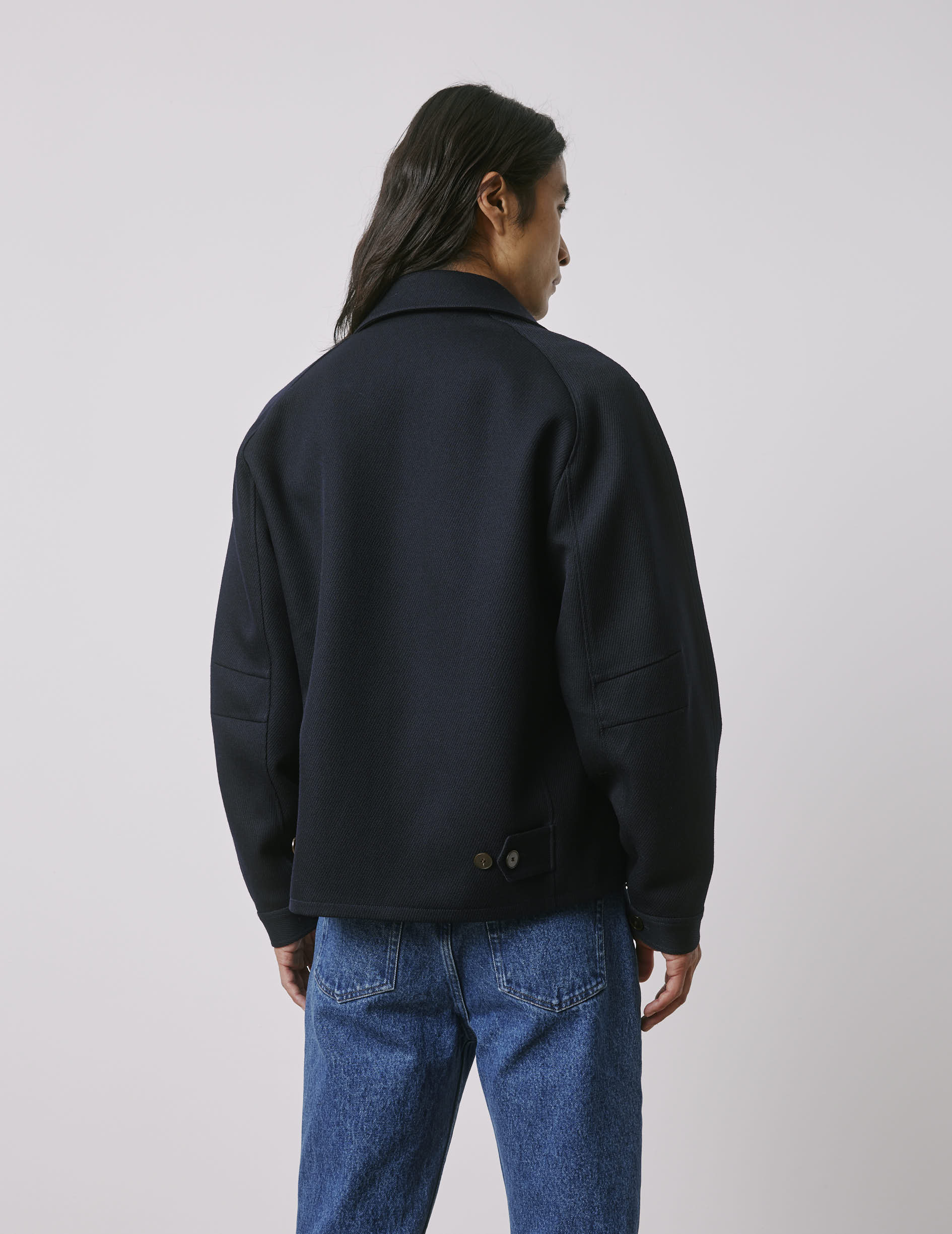 Mattew navy virgin wool jacket