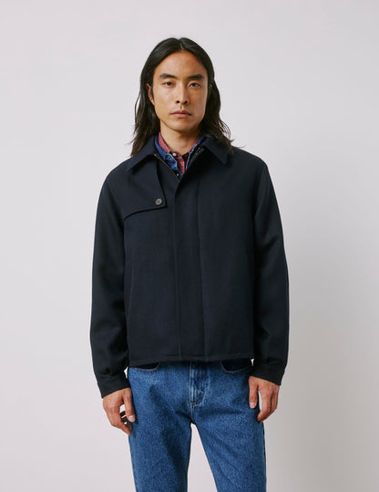 Mattew navy virgin wool jacket