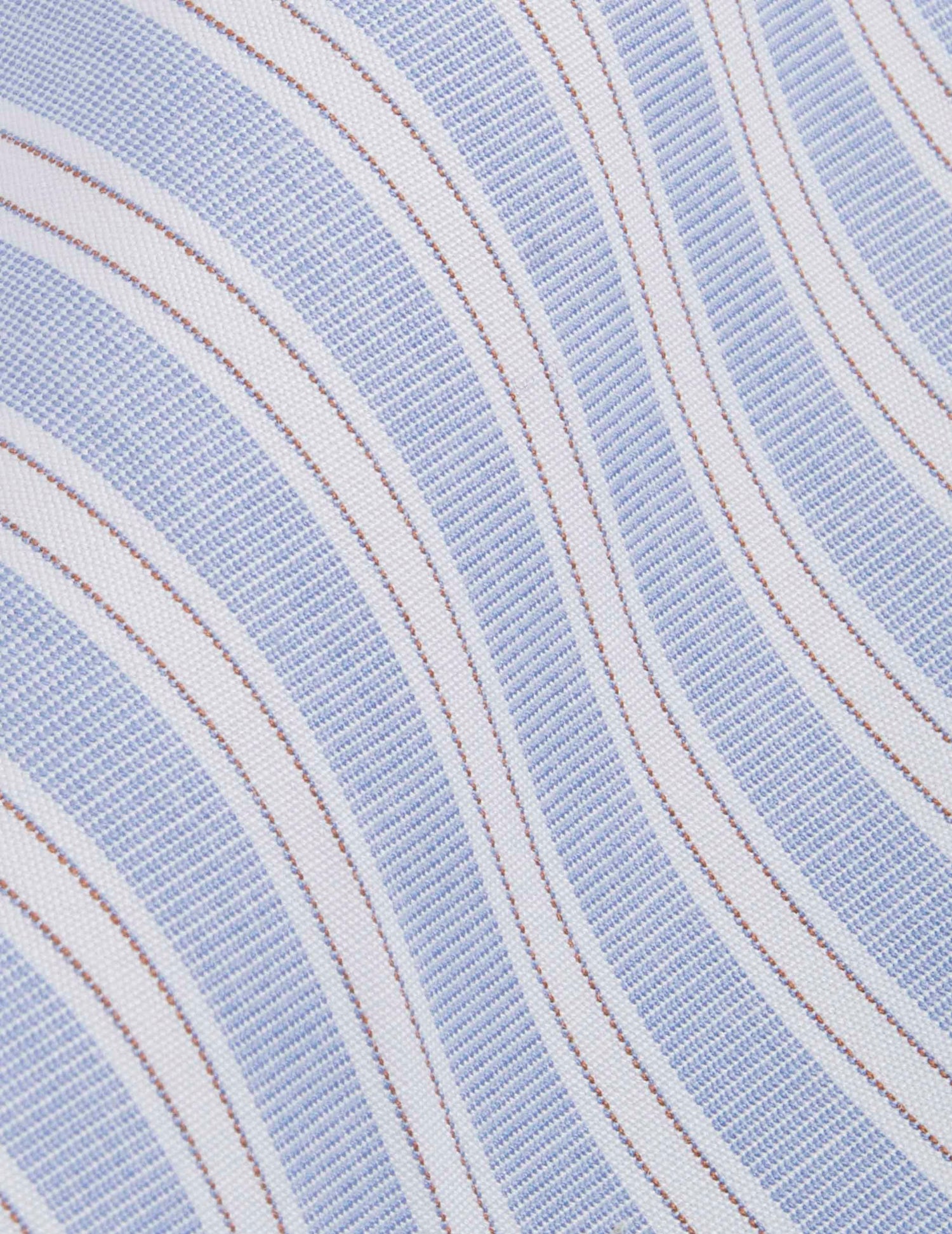 Chemise Antonin rayée bleue - Fil-à-fil - Col Prodigieux#2