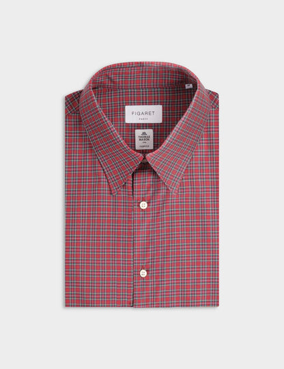 Antonin red checked shirt