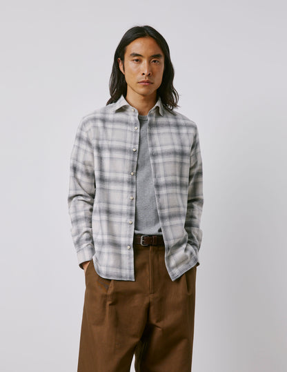 Aristote gray checked shirt