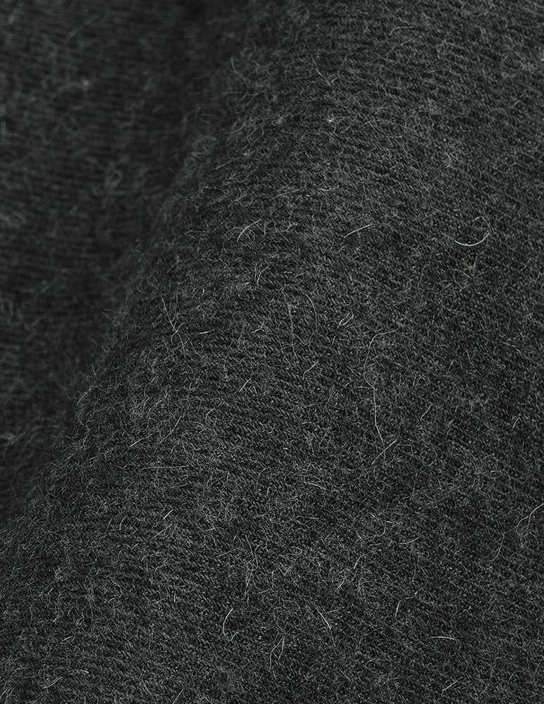 Chemise Aristote verte foncée - Flanelle - Col Italien#2