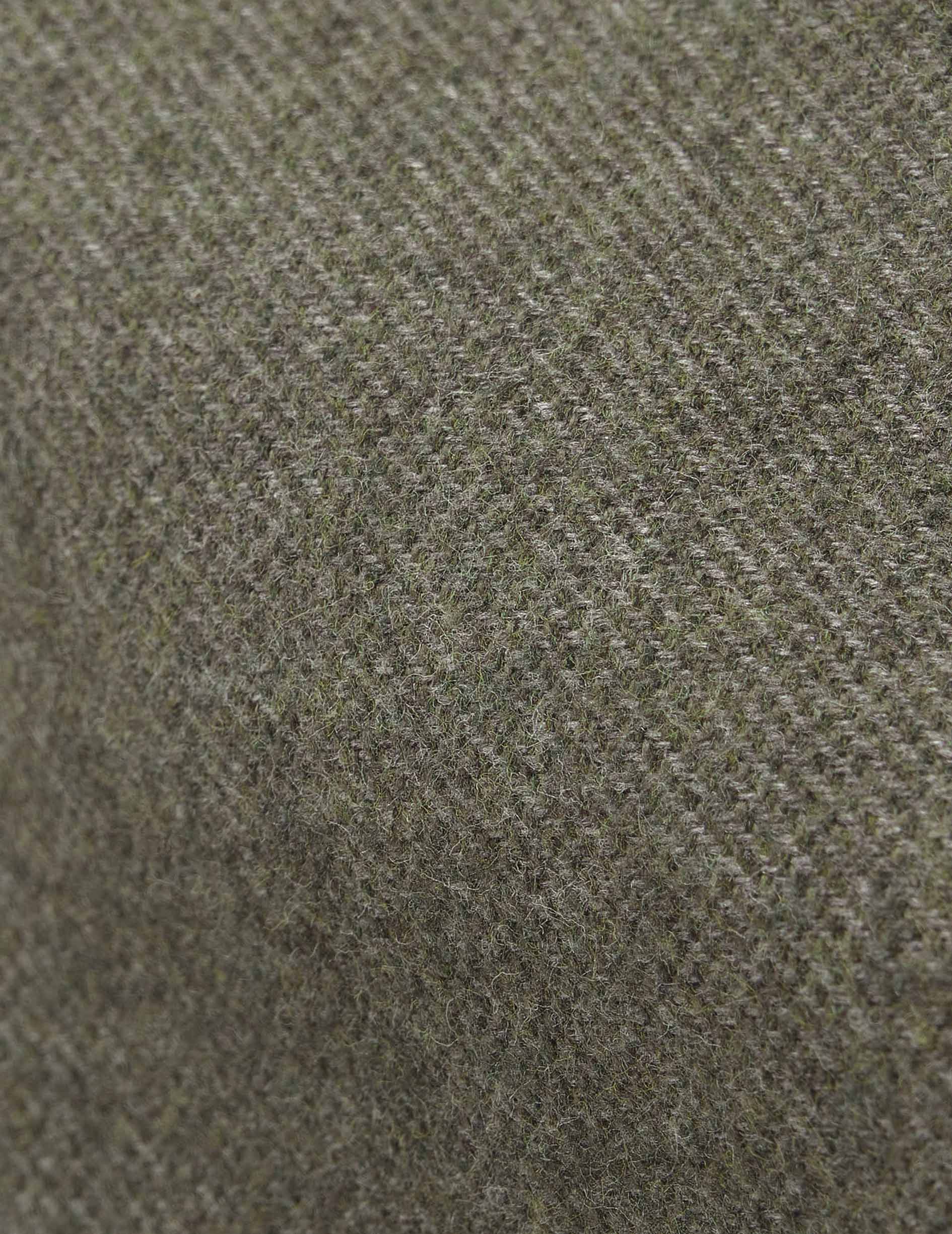 Chemise Aristote kaki - Flanelle - Col Italien