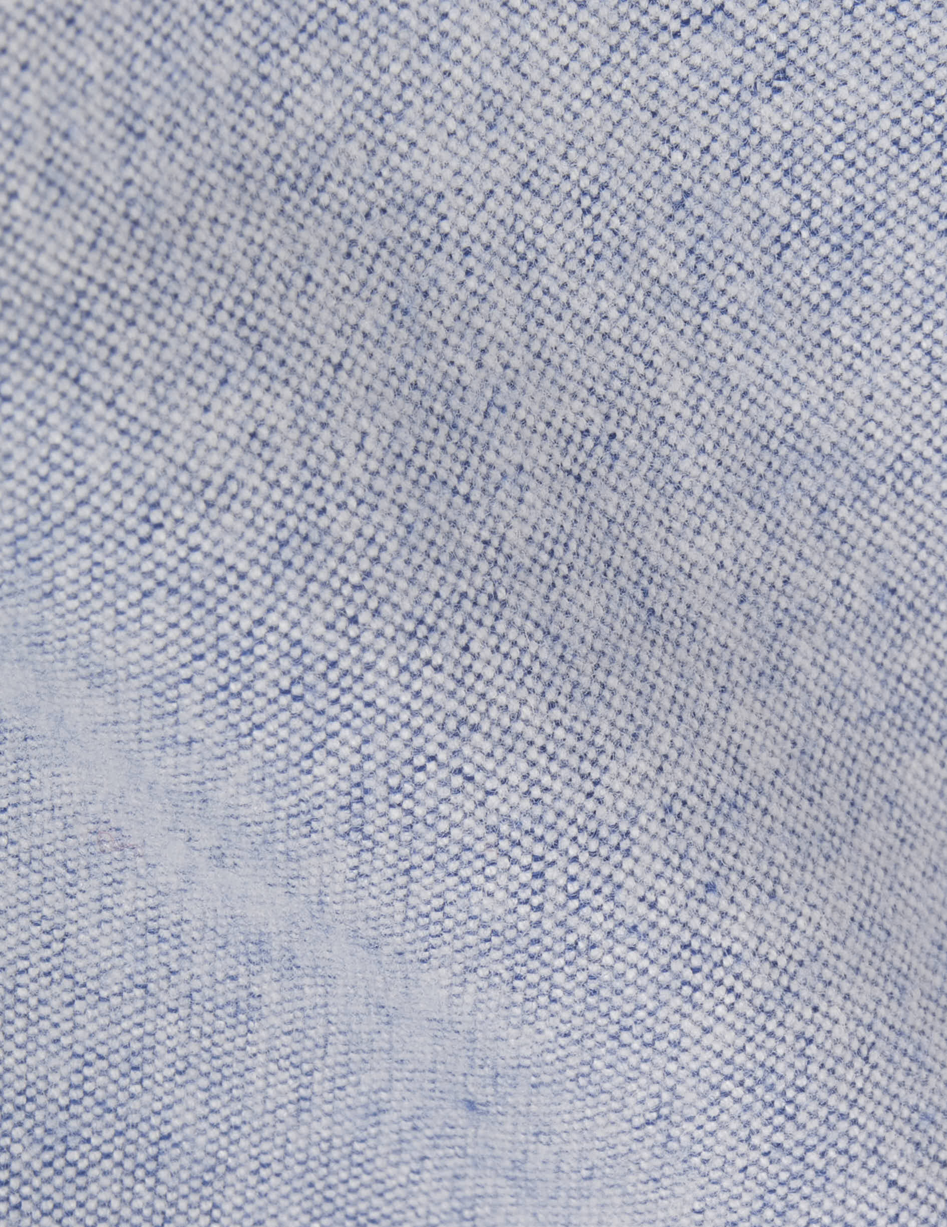 Chemise Armand bleue - Oxford gratté  - Col Prodigieux boutonné