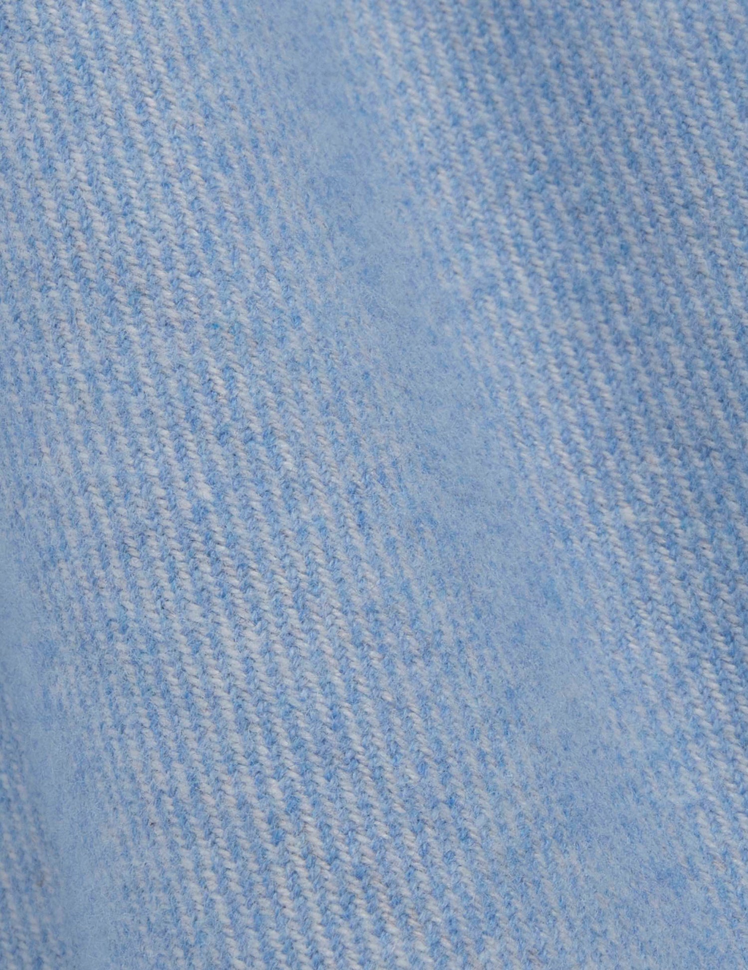 Chemise Auguste bleue - Flanelle - Col Français#2