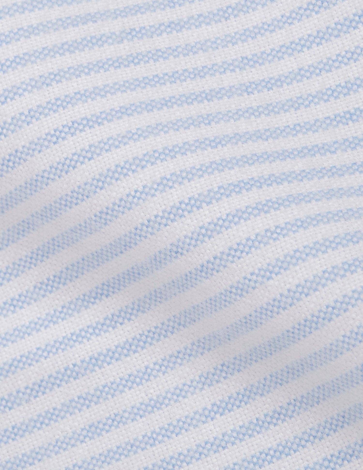 Chemise Auguste rayée bleue - Oxford gratté - Col Français#4