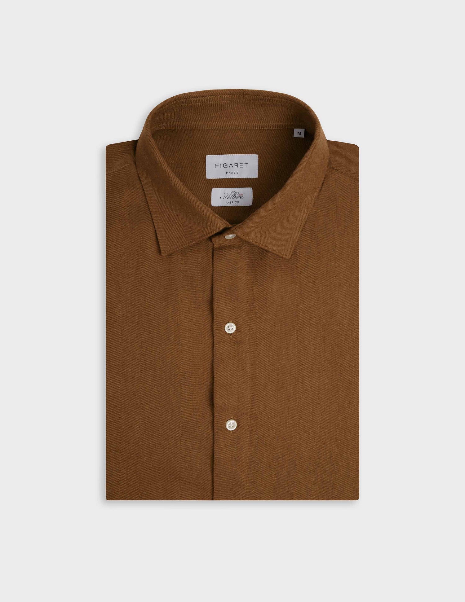 Auguste brown shirt - Flannel - French Collar#5