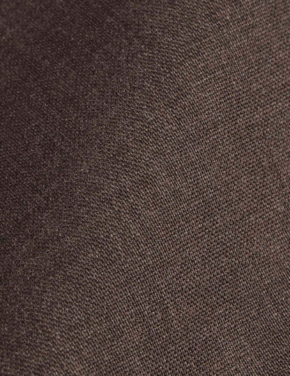 Chemise Auguste en laine vierge marron