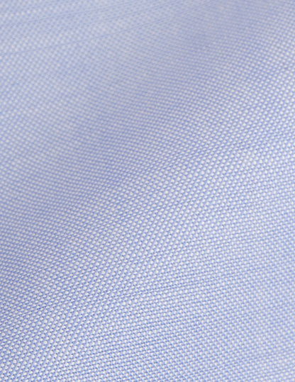 Chemise Auguste en laine vierge bleue