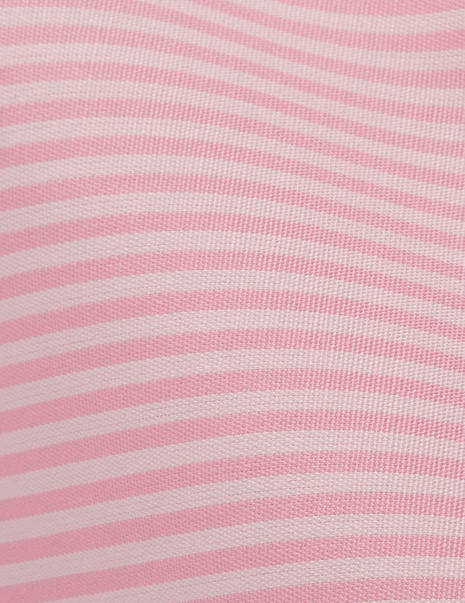 Chemise Carl Voyage rayée rose - Popeline - Col Droit ouvert - Repassage facile#5