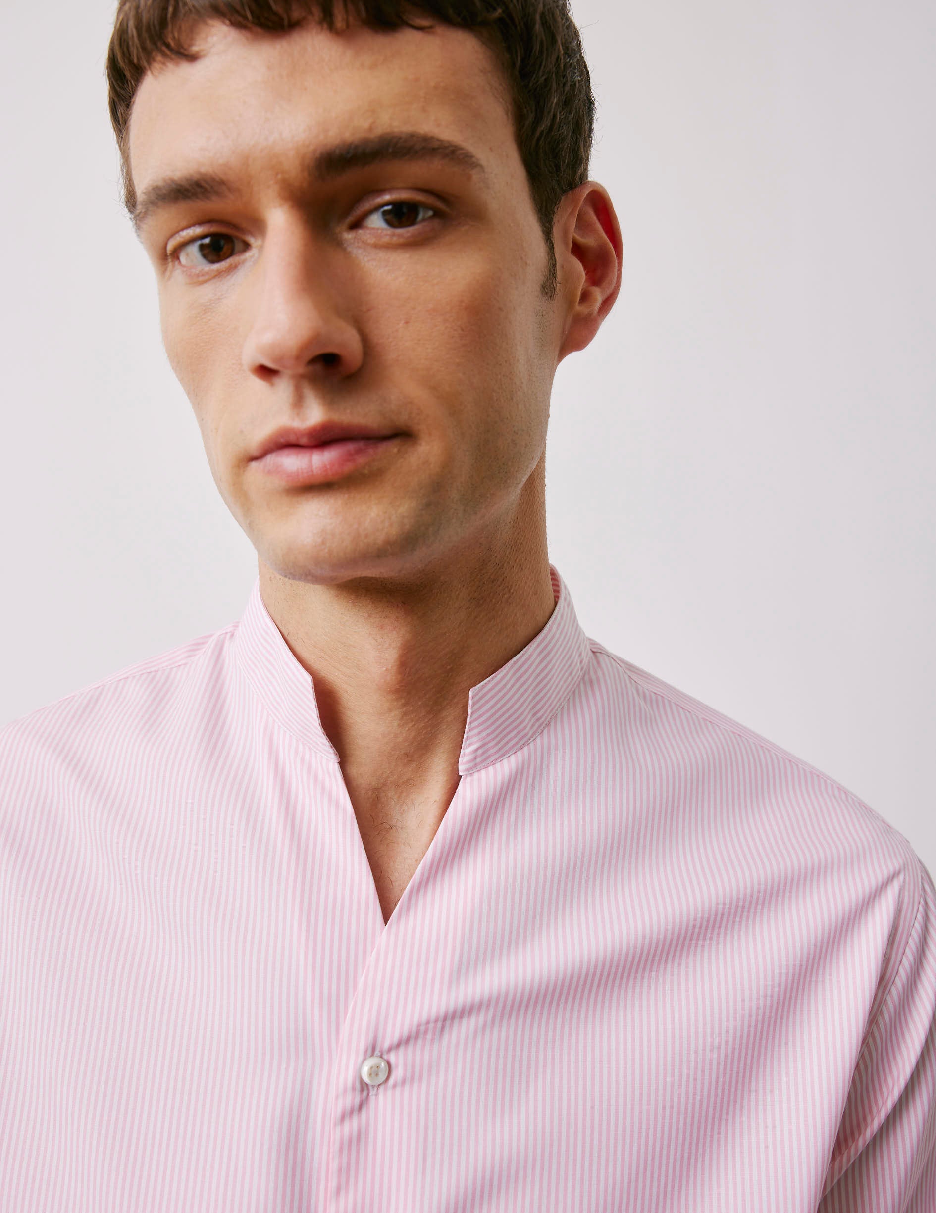 Chemise Carl Voyage rayée rose