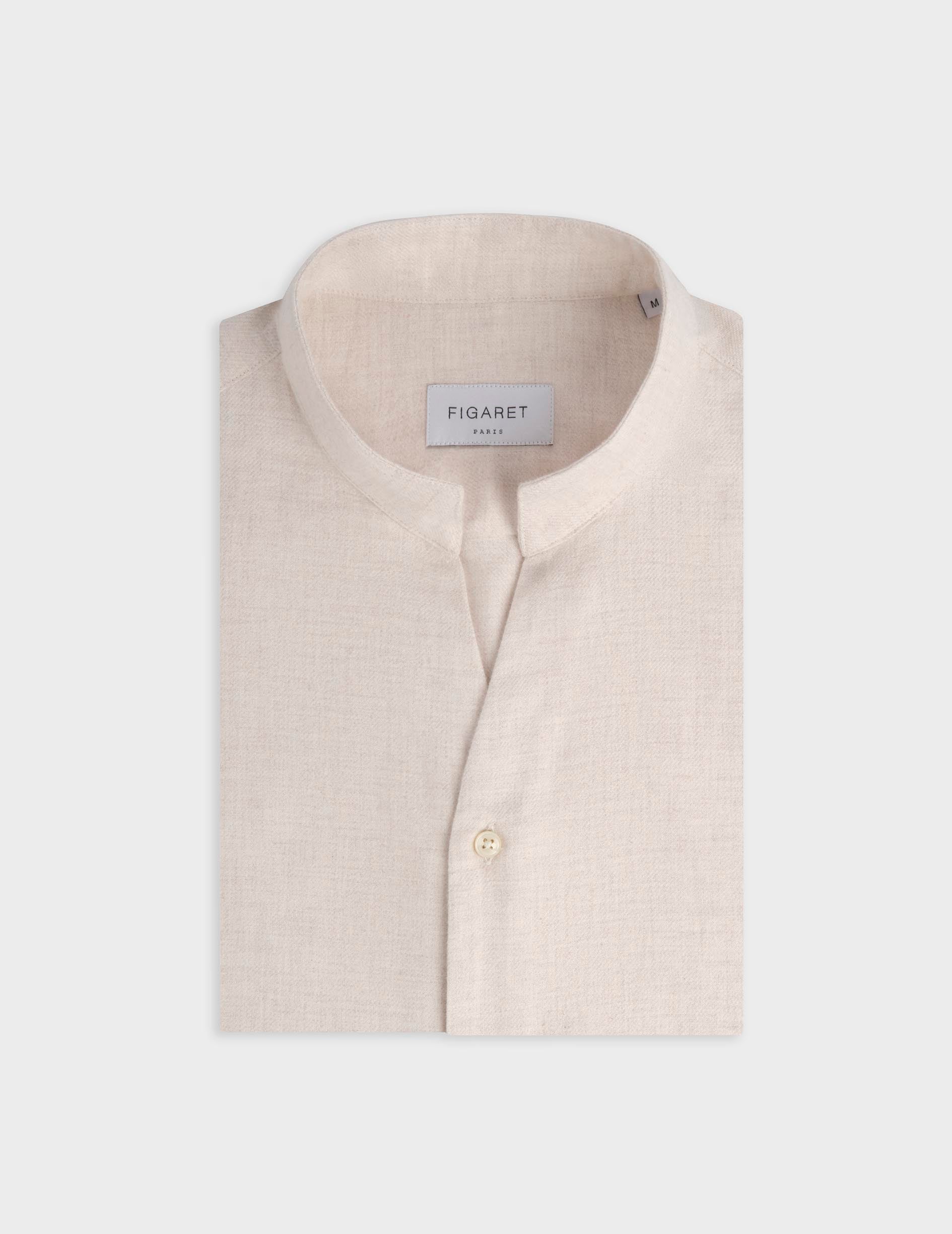 Chemise Carl écrue chinée