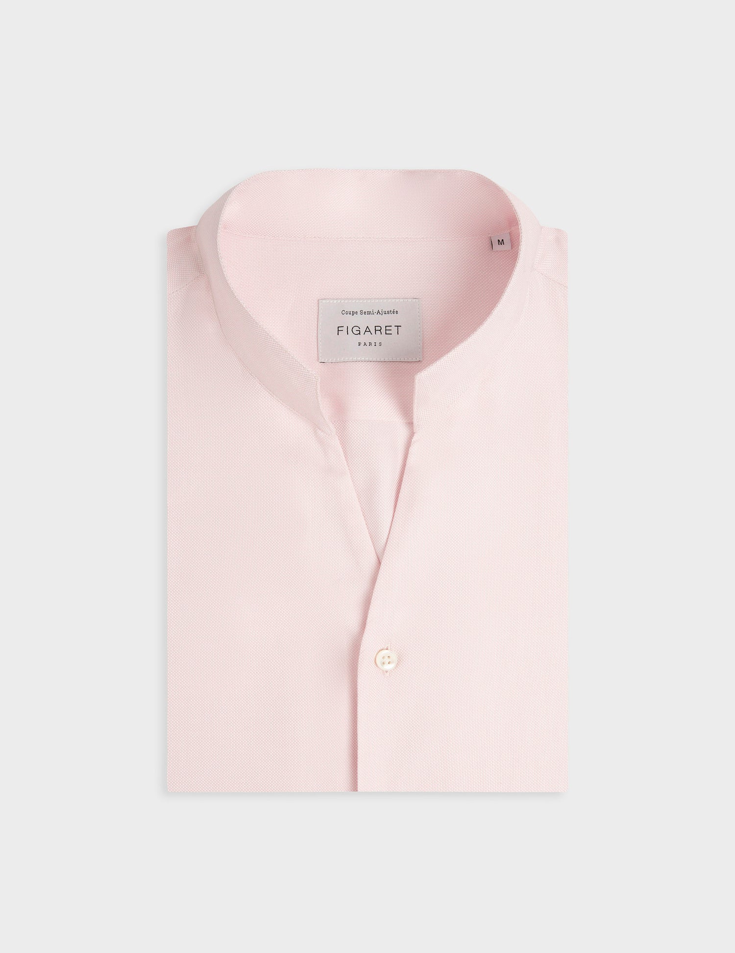 Chemise Carl rose - Façonné - Col Droit ouvert#4