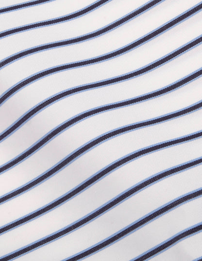 Carl navy striped shirt