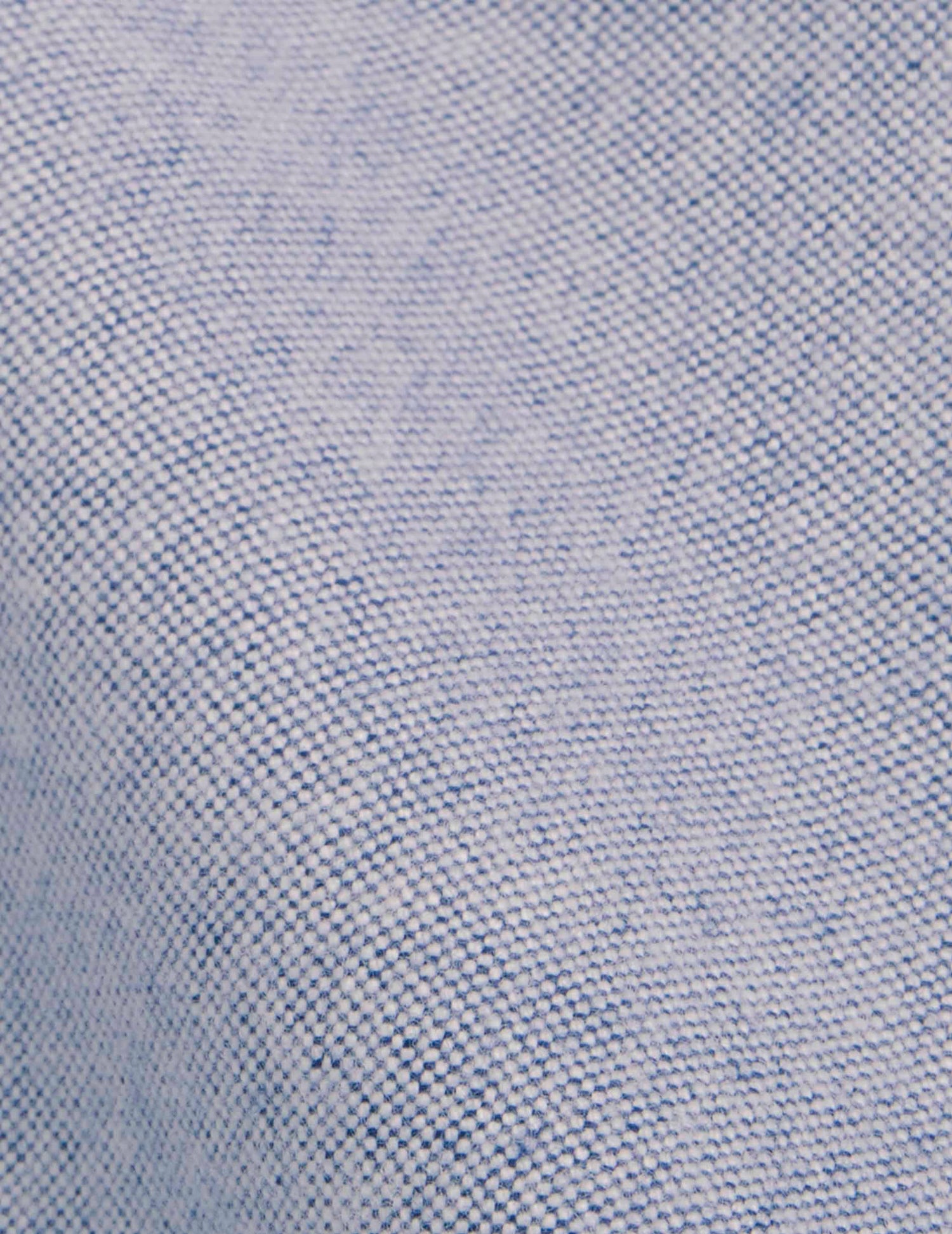 Chemise Carl bleue - Oxford gratté - Col Droit ouvert#4