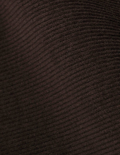 Chemise Carl en velours marron