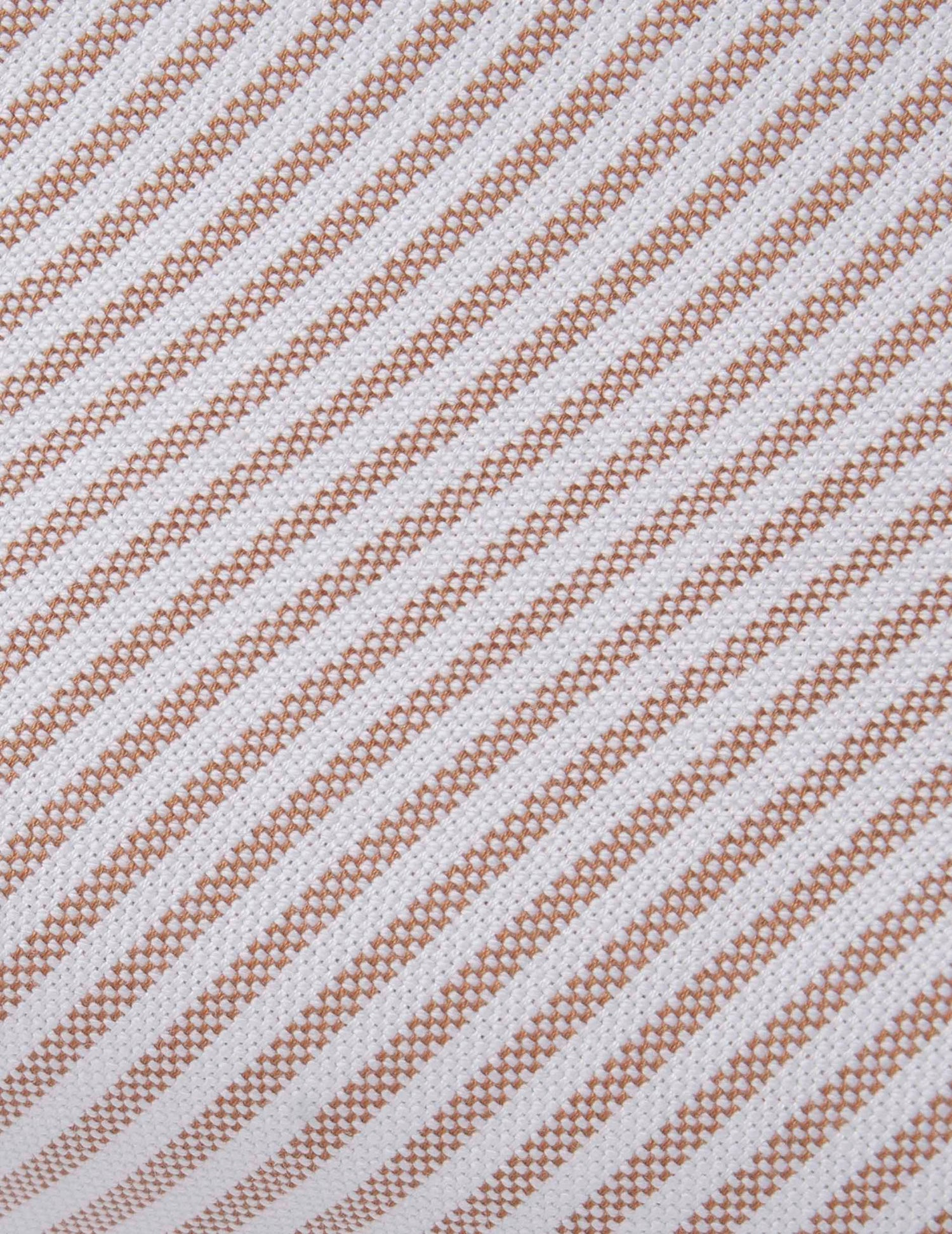 Chemise Carl rayée marron - Oxford - Col Droit ouvert#2