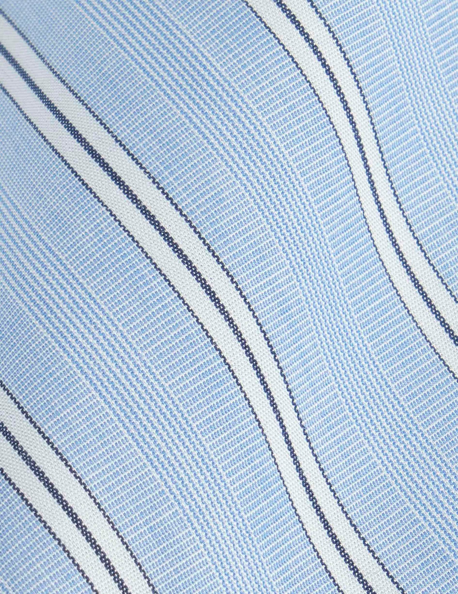 Chemise Emilio rayée bleue - Fil-à-fil - Col Figaret#8