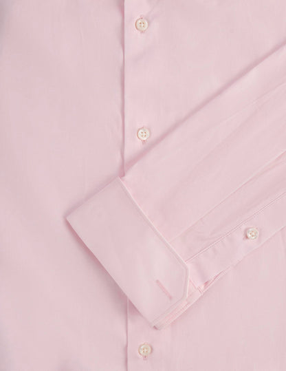 Chemise semi-ajustée rose