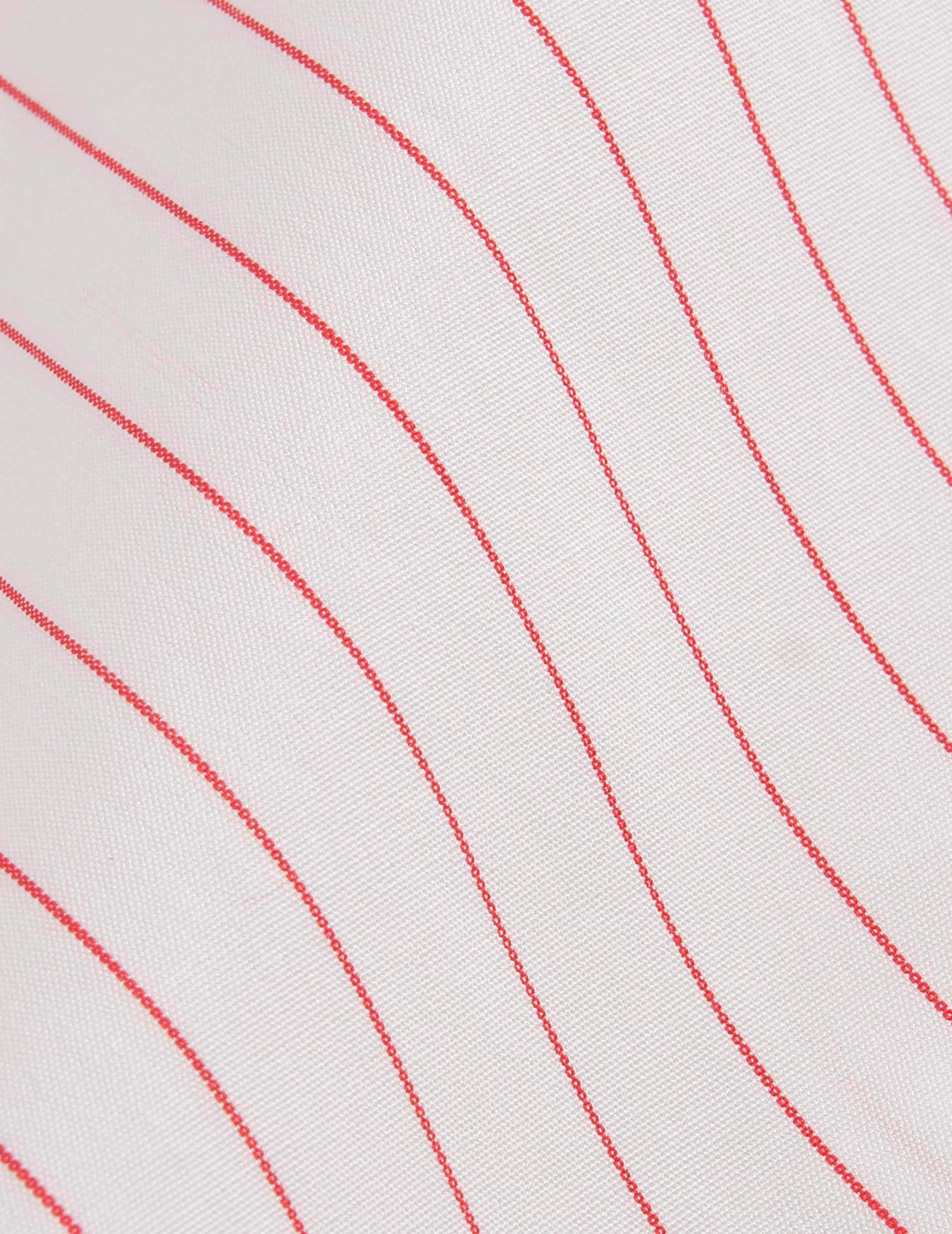 Chemise ajustée rayée rouge - Popeline - Col Figaret#2