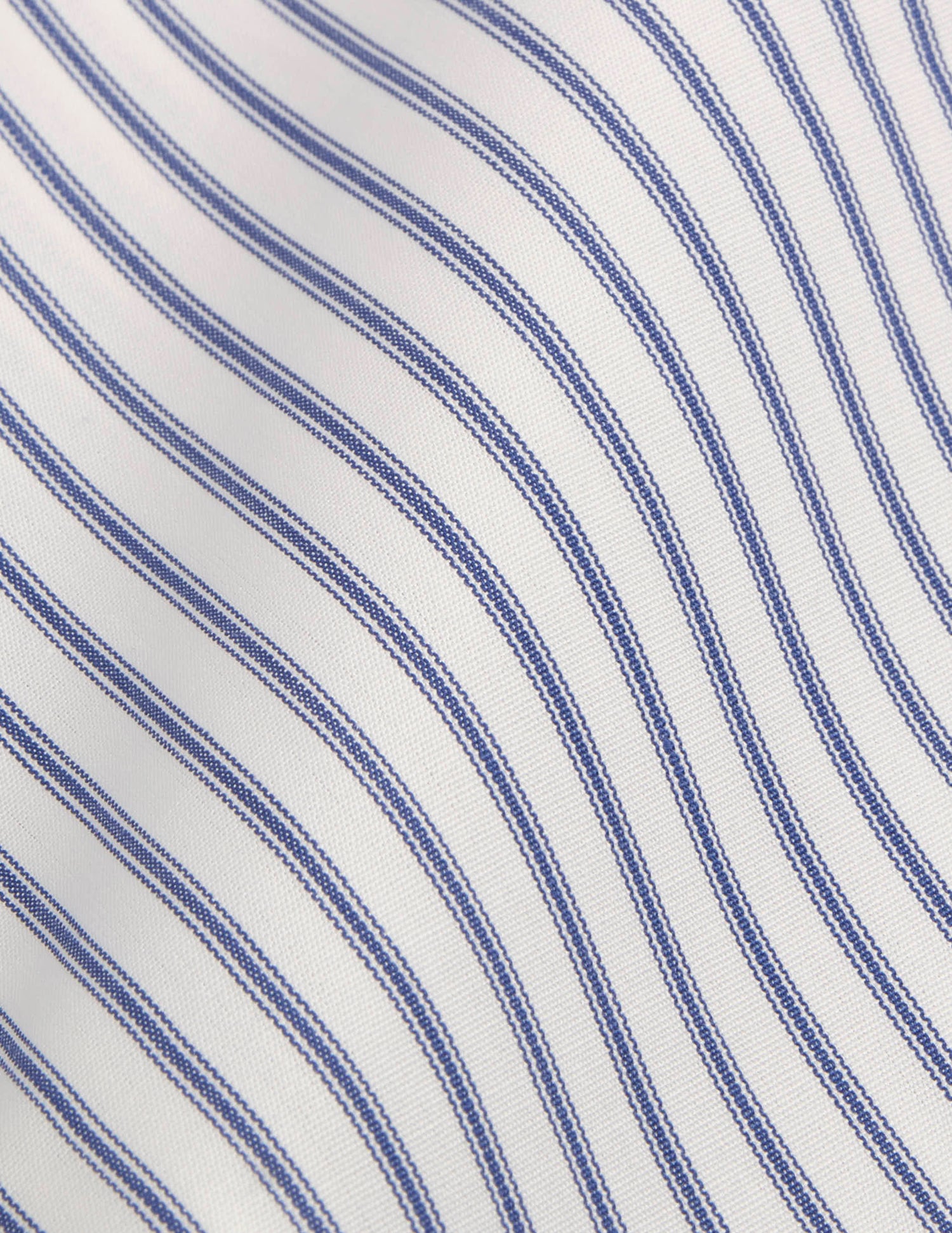 Chemise semi-ajustée rayée marine - Popeline - Col Figaret#2