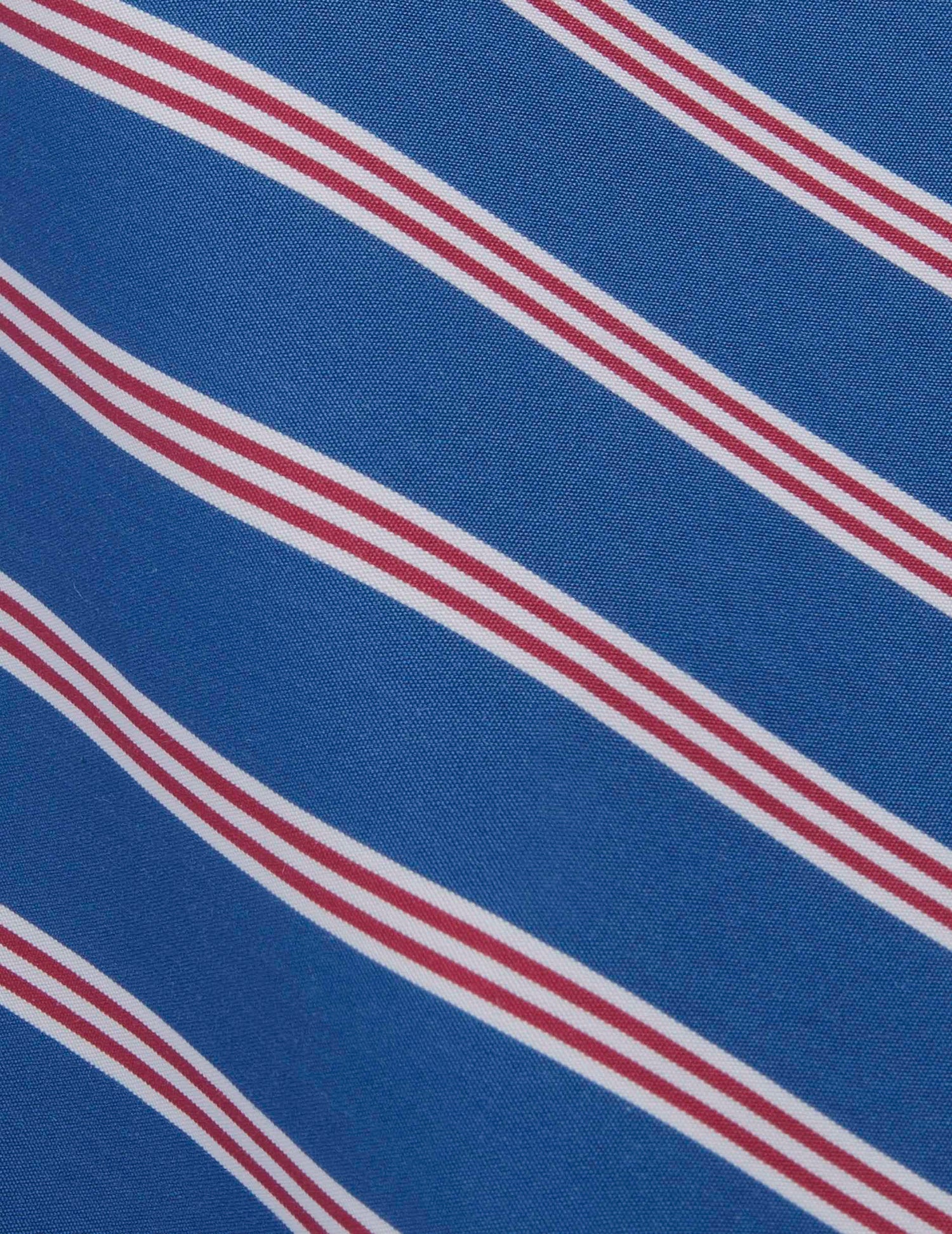 Chemise semi-ajustée rayée bleue - Popeline - Col Figaret#2
