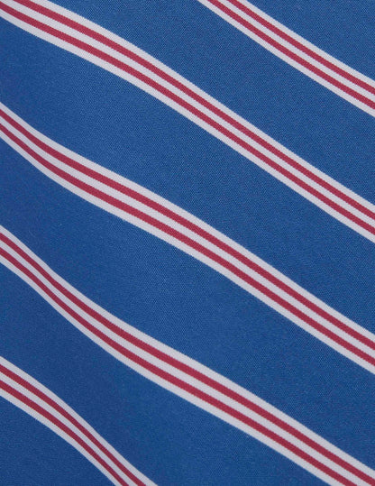 Chemise semi-ajustée rayée bleue