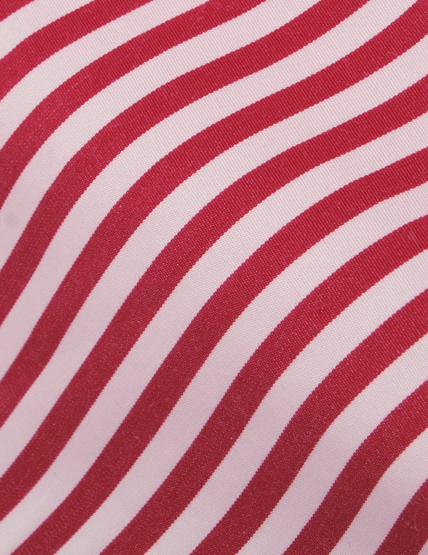 Chemise semi-ajustée rayée rouge - Popeline - Col Figaret#2