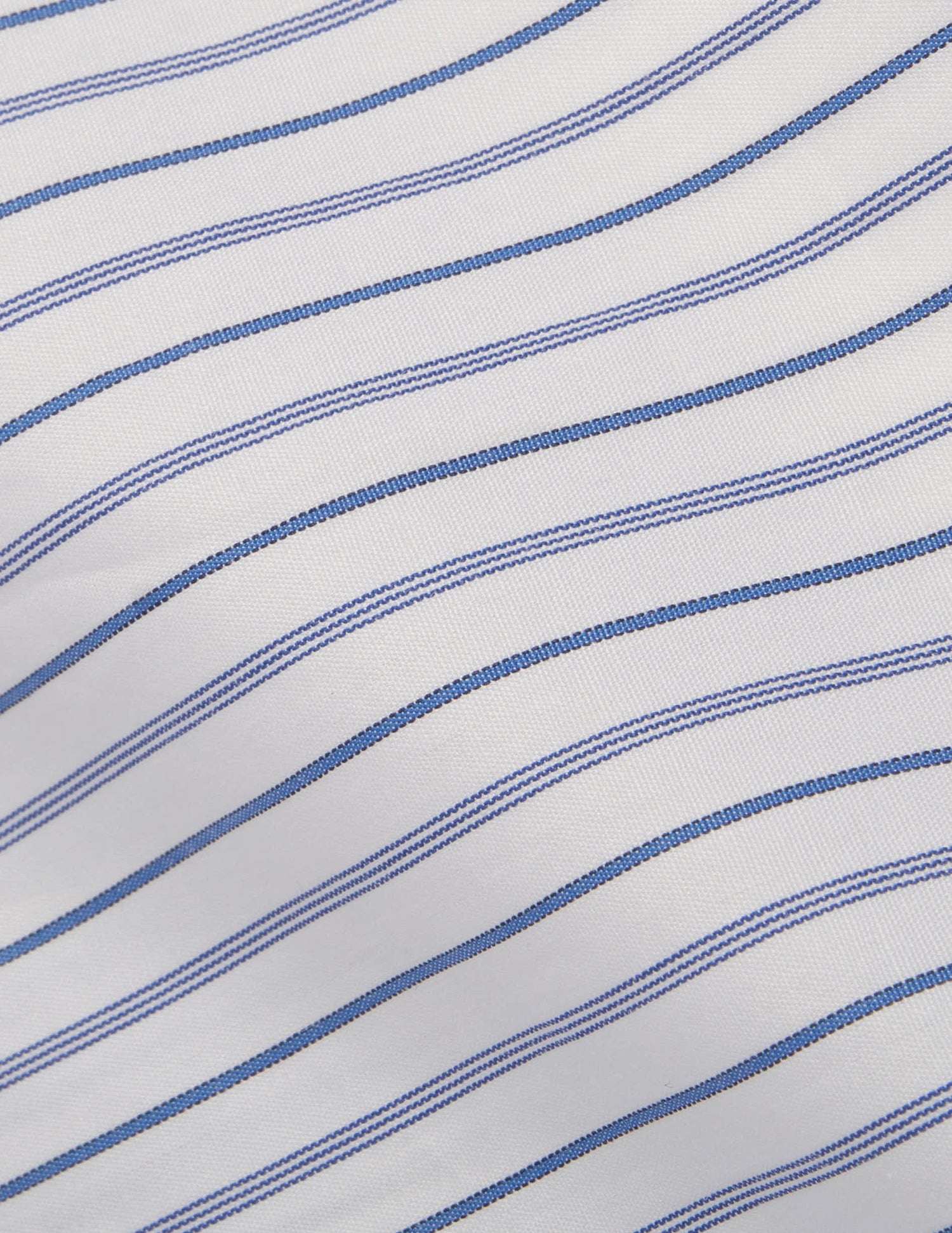 Chemise semi-ajustée rayée bleue - Popeline - Col Figaret#2