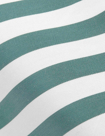 Chemise semi-ajustée rayée sauge