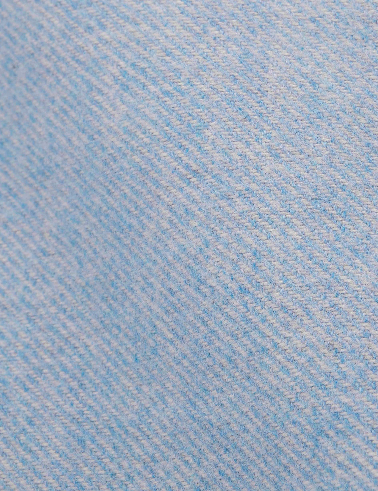 Chemise Florian bleue - Flanelle - Col Français#4