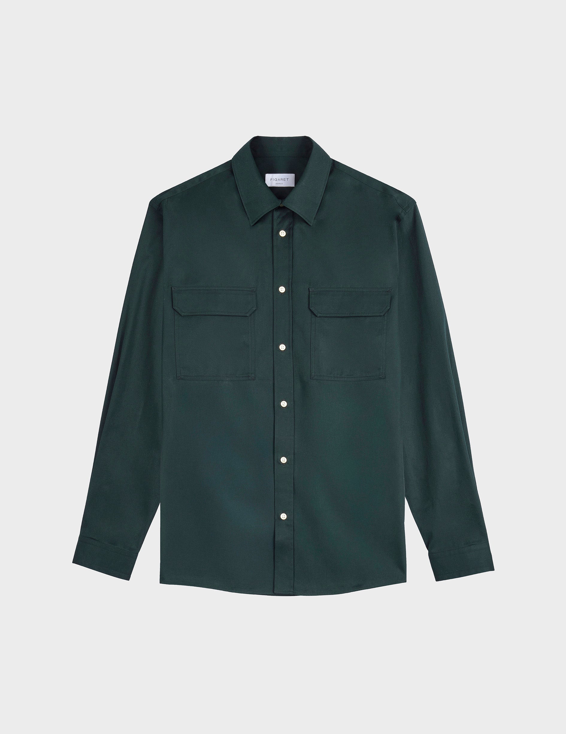 Florian green shirt - Twill - French Collar