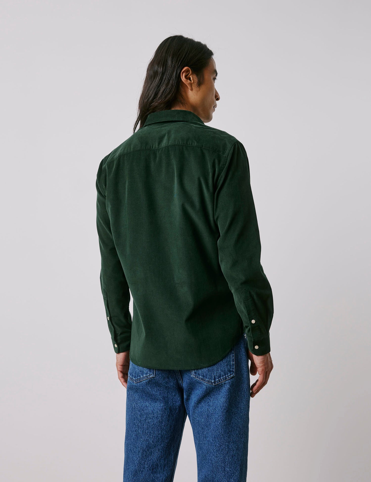 Gabriel green velvet shirt - Velvet - American Collar#2