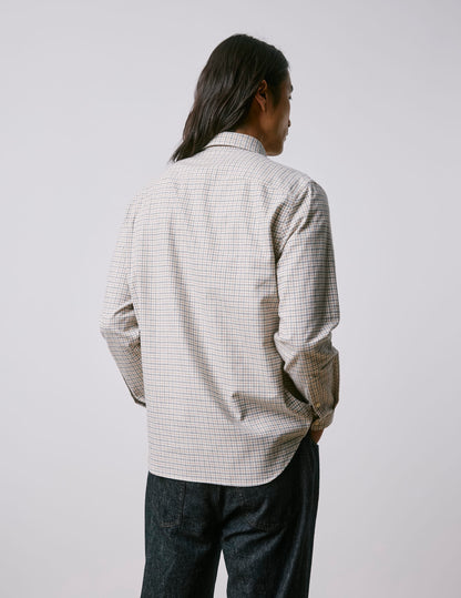 Gabriel brown checked shirt