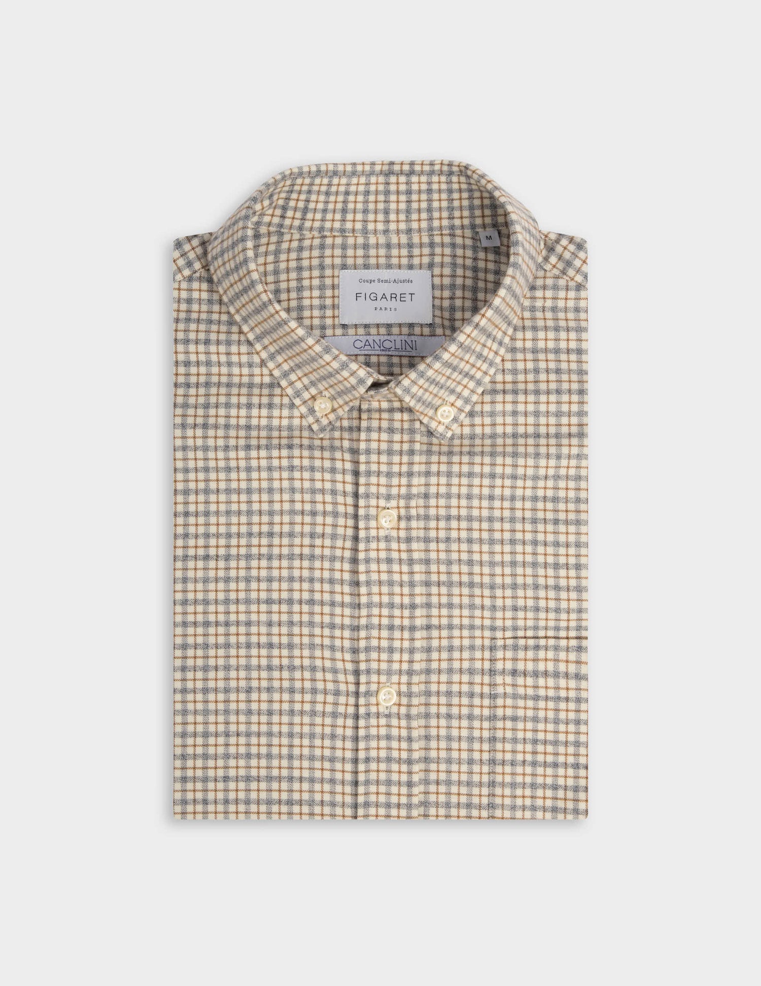 Gabriel brown checked shirt - Flannel - American Collar#4