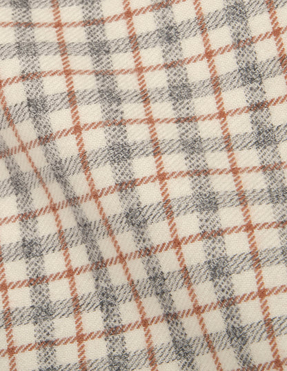 Gabriel brown checked shirt