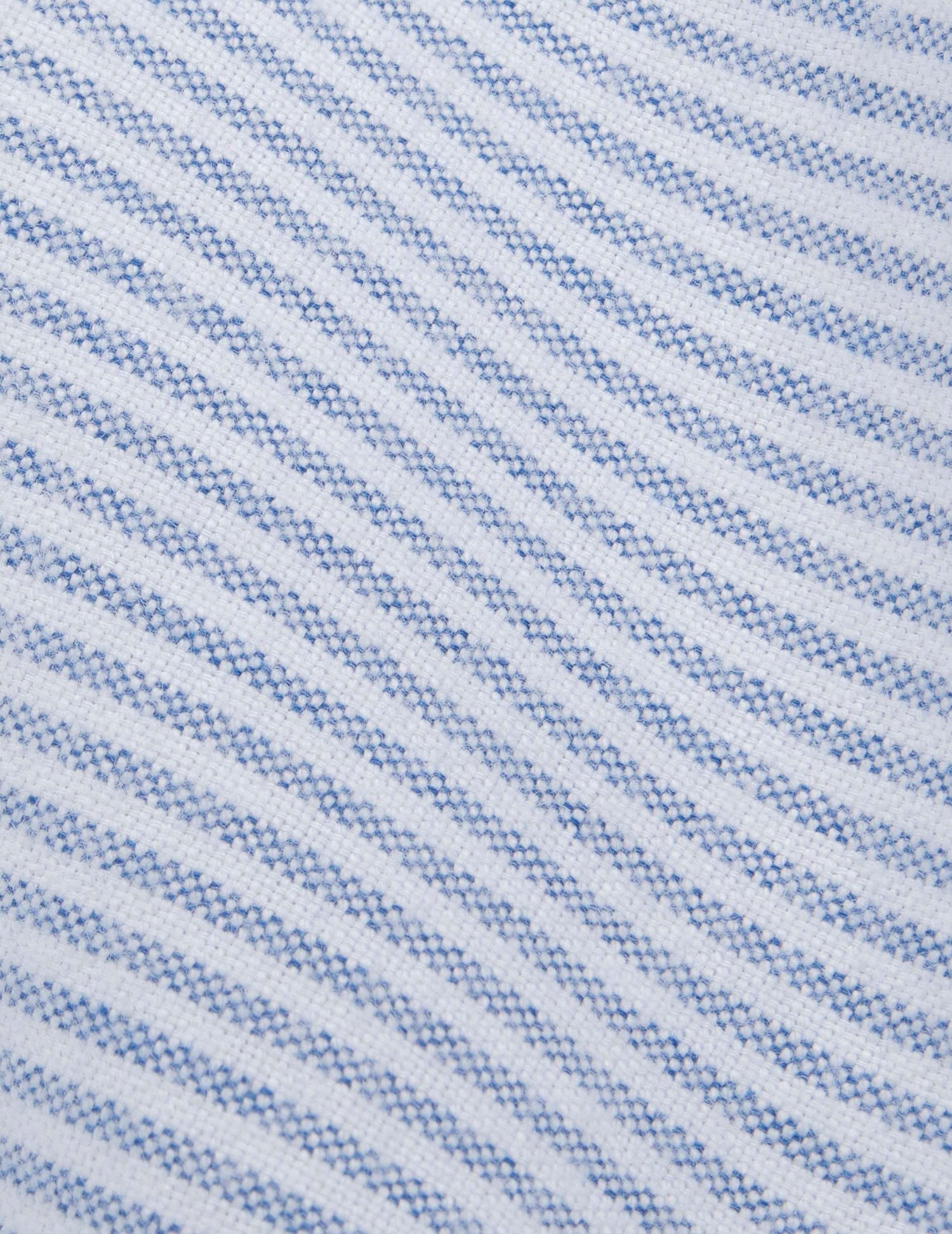 Chemise Gaspard rayée bleue - Oxford gratté - Col Américain#2