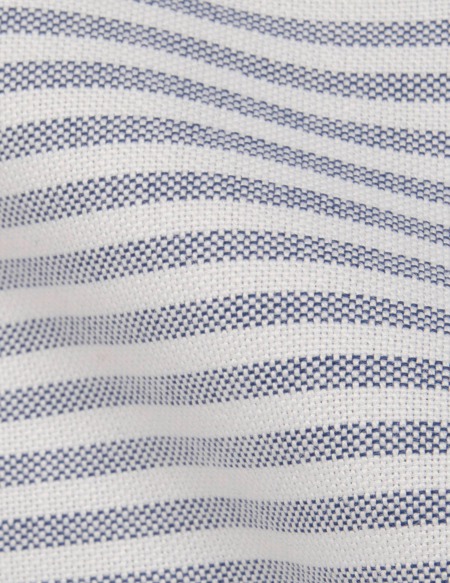 Chemise Herwin rayée bleu marine - Oxford - Col Officier#6