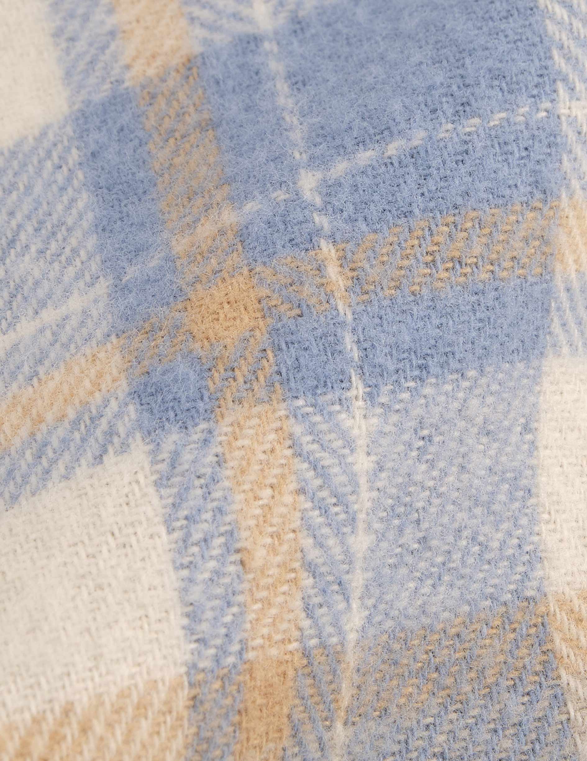 Chemise Irwin à carreaux bleus - Flanelle - Col Prodigieux