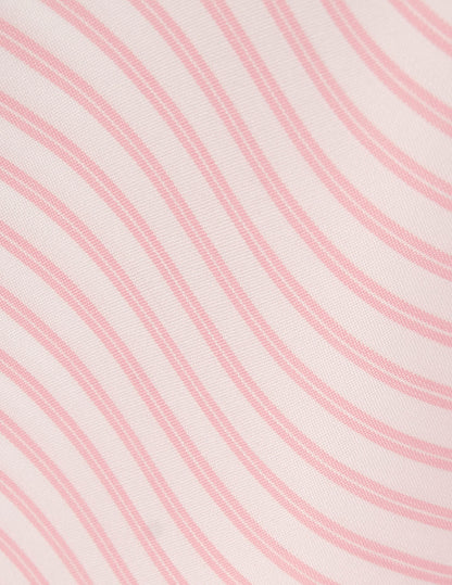 Chemise ajustée rayée rose